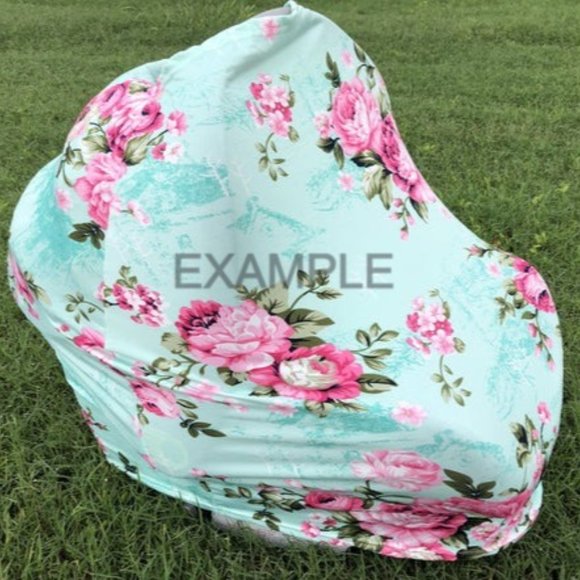 Blue Floral Cover, Blanket & Gown Set  1313   NWT Boutique - Picture 6 of 6